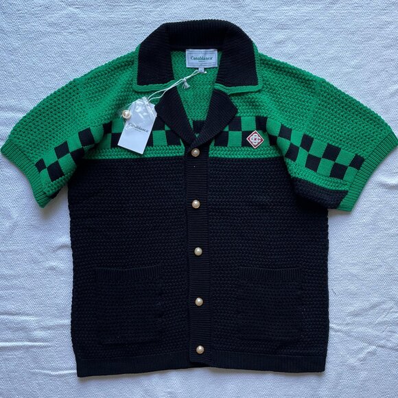 Casablanca Men New Casual Mesh Shirt Set Large Size - Picture 4 of 6